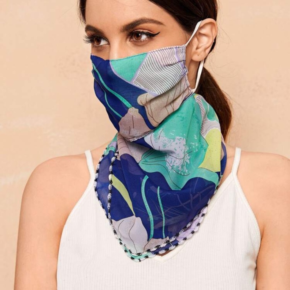 Set of 2 , Face mask with scarf